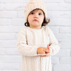 Kids Chunky Cable Knit Cardigan