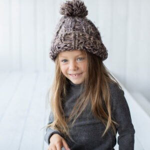 Girls V-Neck Knitted Top