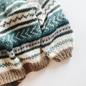 Kids Winter Hooded Knit Sweater